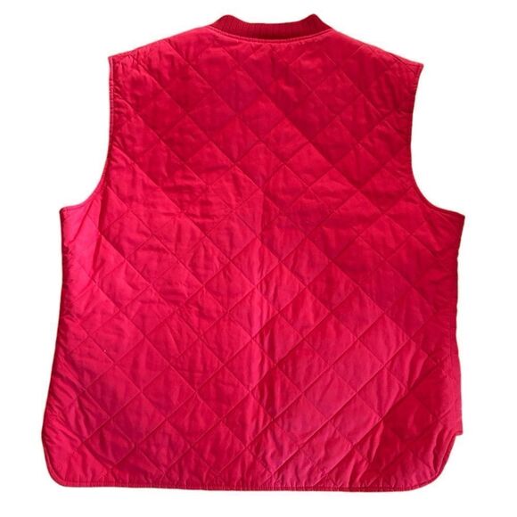 Polo Ralph lauren red reversible wool quilted vest XXL Rare Vtg winter - Picture 2 of 7